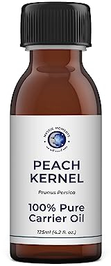 Mystic Moments | Pfirsich -Kernel -Trägeröl 125ml - reines & natürliches Öl perfekt für Haare, Gesicht, Nägel, Aromatherapie, Massage und Ölverdünnung Veganer GVO -frei