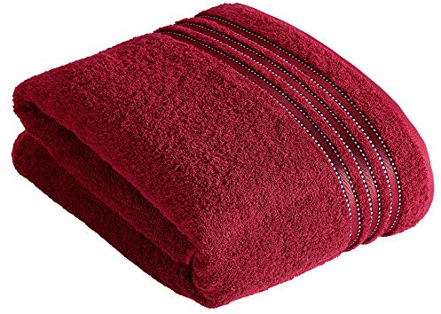 Vossen Cult de Luxe Badetuch 100 x 150 cm Rubin