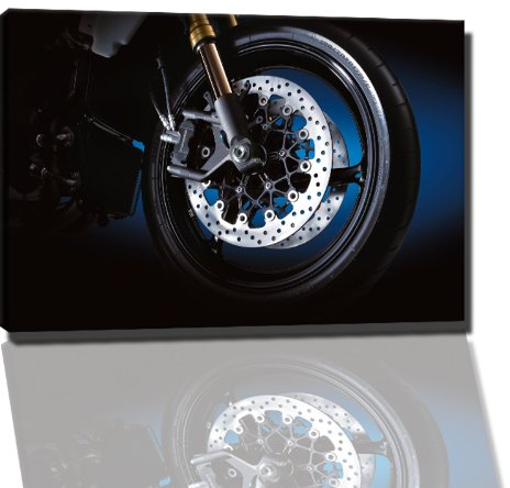 suzuki gsx Bild auf Leinwand -- 120x80 cm fertig gerahmte Kunstdruckbilder als Wandbild - Billiger als Ölbild oder Gemälde - KEIN Poster oder Plakat