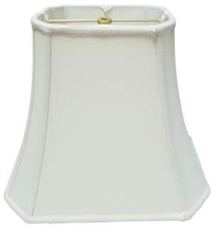 Royal Designs Eck-Lampenschirm, rechteckig, Weiß, 17,8 x 22,9 x 25,6 x 30,6 cm