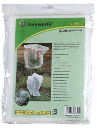 Floraworld Rosenhaubenvlies 5er Set Classic, Weiß, 80 x 75 x 37 cm