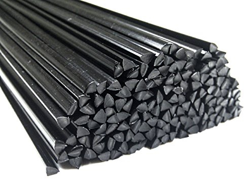 Plastique baguettes de soudure ABS Noir 4mm Triangulaire 25 Barres