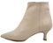 OSVALDO PERICOLI Stivaletto Tronchetti Donna in Pelle Cipria, Tacco Medio Rocchetto, Made in Italy, 119