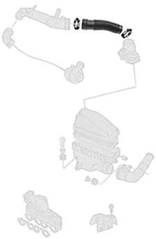 Borg & Beck BTH1129 Turbo Hose To Fit VAG Caddy 00-04 IBIZA 1 9TDi