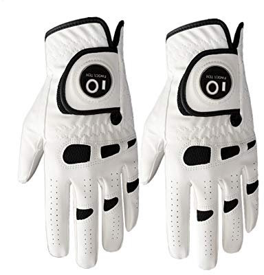 Herren-Golfhandschuhe (links für Rechtshänder) mit Ballmarker, wetterfest, guter Griff, weich und komfortabler, Größe S/M/ML/L/XL, M/Large