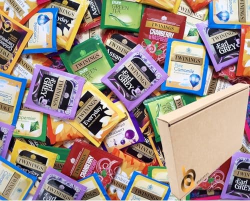 Twinings Teebeutel, einzeln umhüllt, mit Etikett, klassische und aromatisierte Auswahl (15 Teeumschläge)