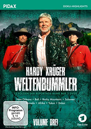 Hardy Krüger - Weltenbummler Vol. 3 / Weitere 12 Folgen der spannenden Reportage-Reihe von Hardy Krüger (Pidax Doku-Highlights) [3 DVDs]