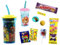 Lote de 5 Vasos Infantiles Decorativos con Caña, Golosinas y Chocolates Patrulla Canina. Regalos y Juguetes para Fiestas de Cumpleaños, Bodas, Bautizos y Comuniones. DC