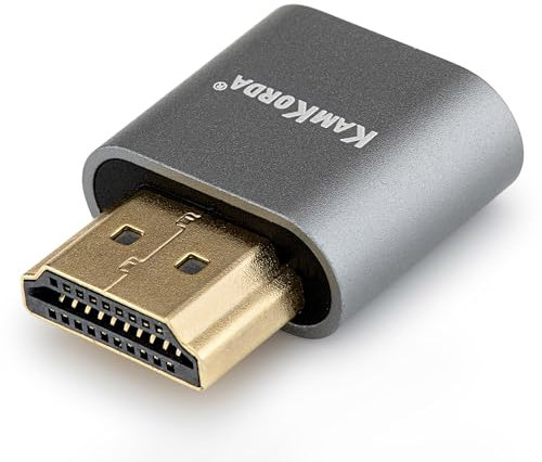 KamKorda HDMI Dummy Plug 4K, HDMI Connector, Modulator Headless Ghost BTC Crypto Mining Miner Emulator for Monitors