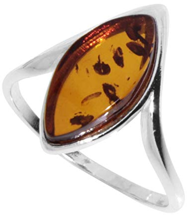 Ring - Tordis - Silber 925/000 - Bernstein