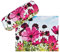 VON LILIENFELD Brillenetui Blumenwiese Motiv Etui Brille Mikrofaser Brillenputztuch Brillenbox Stabiles Hardcase Set mit Stoff bezogen