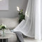 Home Brilliant Thick Sheer Curtains 96 inches Long, Woven White Voile Curtains, Window Treatment Living Room Bedroom Curtains, 2 Panels, 96 inch Drop