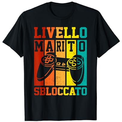 Uomo Gadget Divertente Addio Al Celibato Sposo Gamer Controller Maglietta