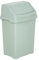 M1SS 50L Litre Plastic Swing Bin Waste Recycle Dustbins Kitchen, Bathroom Rubbish Trash Refused Bins (Silver Sage, 50L)