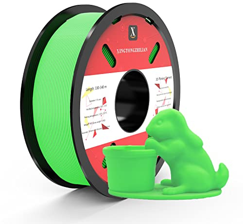 PETG+ Filament 1.75mm, PETG+ 3D Printer Filament, Dimensional Accuracy +/- 0.02mm,3D Printing Filament for 3D Printers, 1Kg/ 1Spool Green