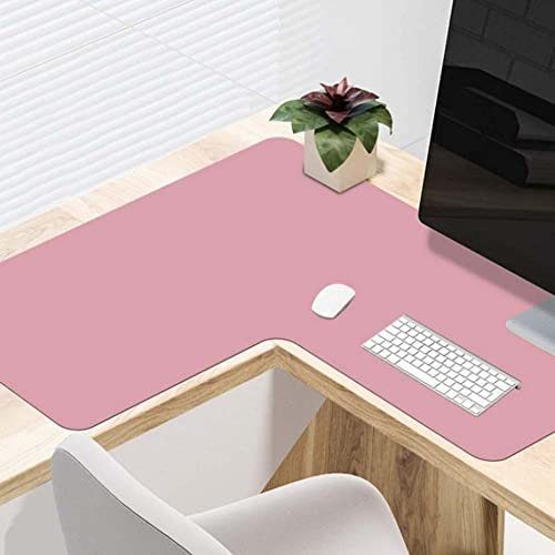 Personalisieren Sie Schreibtischunterlage Eck-Computer-Schreibtischmatte L-förmige Schreib-/Gaming-Matte, PU-Leder-Mauspad, Laptop-Tastaturmatte, wasserdichte Tischschutz-Blotter