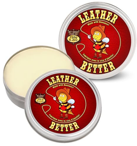 Leather Better Lederpflegemittel für Möbel – Lederreiniger und Restaurierung für Ledersofas, Stiefel und Schuhe, Taschen, Sättel und Zaumzeug, Jacken und Autositze/Lederweichmacher (295 ml)