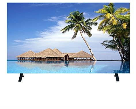 HDNCJFLEQ 32''-85'' Indoor TV Cover, TV/PC Bildschirm Staubschutzhülle, für Flachbildfernseher, Smart TVs, Allround-TV-Schutz (Color : A, Size : 55in(130 * 80cm))