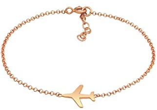 Elli Armband Damen Flugzeug Travel Reise Filigran in 925 Sterling Silber