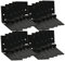 KOTARBAU® 25er Set Türscharnier Kistenband Möbelscharnier 100x50 mm Gerollt Schwarz