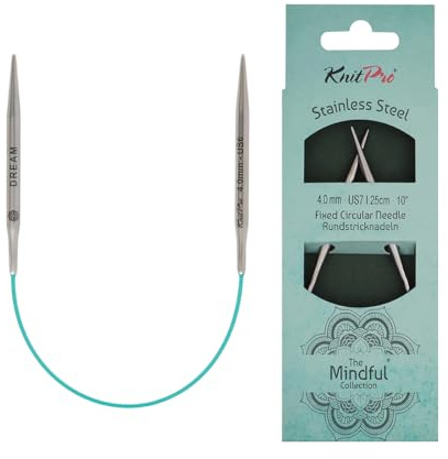 KnitPro Die Mindful Kollektion Feste Rundnadeln 10 (25cm) | 4mm