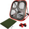 Pure2Improve Kurzes Spielpaket: Pop-Up-Chipnetz mit 5 Zielen, Indoor/Outdoor Hit & Chip-Matte, und langlebiges, weiches Kunststoff-Schlagball-Set