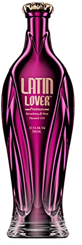 Latin Lover Strawberry and Rose Flavoured Gin, 70cl | Sweeter Aroma & Softer Taste Profile of Strawberries, Roses, and Fresh Fruit