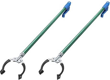 Unger Professioneller Nifty Nabber Greifzange und Abfallsammler, Eloxiertes Aluminium, Grün, 36, 2
