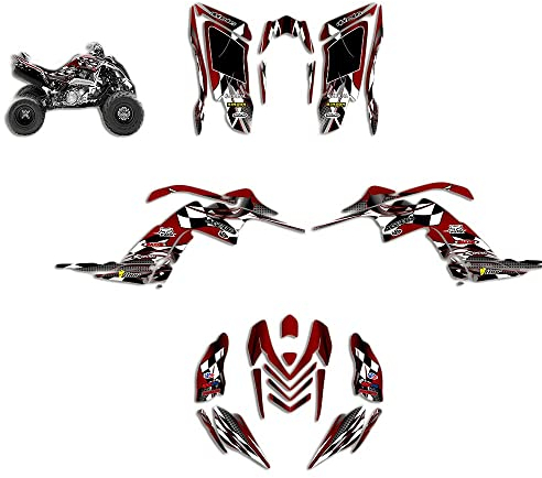 ENARUI Dekor Aufkleber Decals Graphics Kompatibel mit Yamaha Raptor 700r 2006 2007 2008 2009 2010 2011 2012