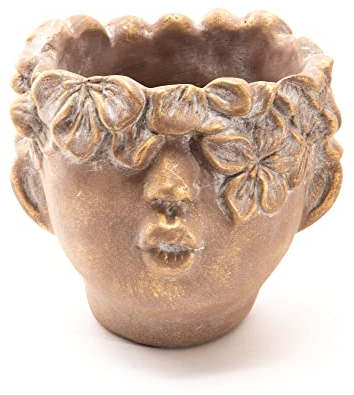 Amadeus - Cache Pot Bisous doré Grand modèle