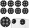 8 Stück Möbelrollen Klein Selbstklebendes Lang anhaltende Haftung, Mini Kugelrollen für Möbel mit 4 Stahlkugeln, Rollen für Möbel Klein 360-Grad-Drehung, Möbelrollen Selbstklebend Caster Wheels