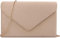BBjinronjy Sac de soirée pour femme - Sac à main pour fête de mariage, cocktail, bal de fin d'année, sac à bandoulière en daim synthétique avec chaîne amovible, nude, M