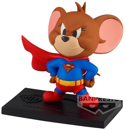 Banpresto Jerry Superman Tom and Jerry WB100Th Jubiläumsfigur, 8 cm, BP88743P, Mehrfarbig