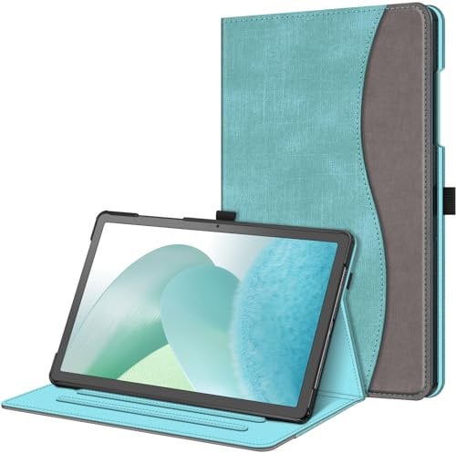 FINTIE Case for Samsung Galaxy Tab A9 Plus / A9+ 11 Inch 2023 Model (SM- X210/ X216/ X218), Multi-Angle Viewing Smart Stand Cover with Pocket Auto Wake/Sleep, Turquoise
