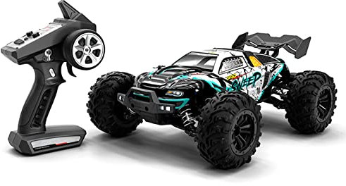 Goolsky Coche Teledirigido, 70 KM/H Alta Velocidad Todoterreno RC, 1:16 4WD Offroad RC Coche, 2.4GHz Offroad Monster Truck sin Escobillas, Coche Radiocontrol Regalos para niños Adultos