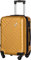 Xonic Design Boardcase Reisekoffer - Hartschalen-Koffer mit 360° Leichtlauf-Rollen - hochwertiger Kabinen-Trolley mit Zahlenschloss - Hand-Gepäck in 55x35x20cm ((Boardcase Braun Gold, S))