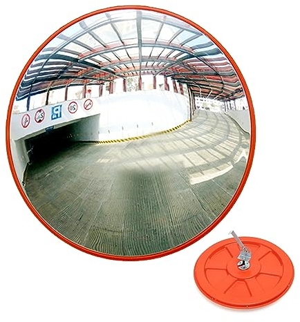 60cm Konvexspiegel Verkehrsspiegel Sicherheitsspiegel Überwachungsspiegel Panoramaspiegel Konvex Spiegel für Parkplätze, Lager, Krankenhäuser, Fabriken, Schule