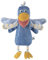 Sterntaler Handpuppe Vogel - weiches Kinder Spielzeug zum Puppentheater, Erzählen, Kuscheln & Sprachförderung – perfekter Spielkamerad & Geschenkidee, hellblau