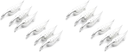 BMTick Swan Lake repose-couteaux pour la table dressée, argent, set de 12