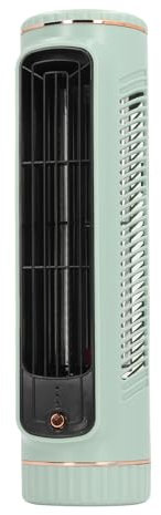 Yunir Ventilador de Torre, Ventilador de Torre para Dormitorio con 3 Velocidades Silencioso, Ventilador de Mesa para USB Recargable, Ventilador para Dormitorio, Oficina Al Aire Libre