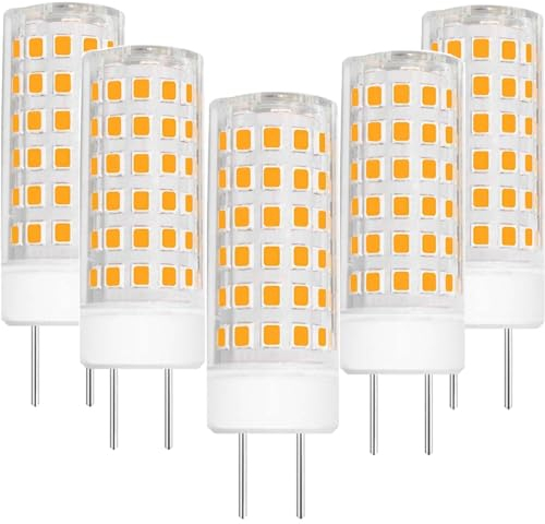 LIENNGKE GY6.35 LED Lampe Ersetzt 50w Halogenlampe 12V Warmweiß 3000K 5W 520lm Leuchtmitteln 5er Pack [MEHRWEG]