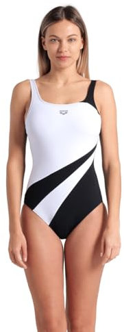 arena Liliana U Back Maillot de Bain une Pièce Bonnet B pour Femme, Maillot de Bain avec Technologie Power Mesh, Tissu Sensitive Fabrics Résistants au Chlore, Bonnets Amovibles et Bretelles Ajustables