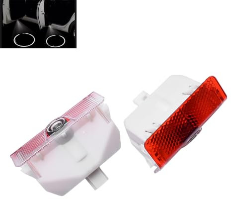 LOUEI Lot de 2 projecteurs de lumière de porte compatibles avec Mercedes Benz 2008-2015 GLK X204 2004-2011 Classe A W169 W168 2009-2011 Classe B W245 (épi de blé)