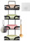 Gachiwar Soap Holder 4 Layer, Shower Soap Bar Shelves Wall Mounted, No-Drilling, Matt Black Wires, Rustproof, Space Saving for Bathroom Shampoos or Ladies Makeups Etc