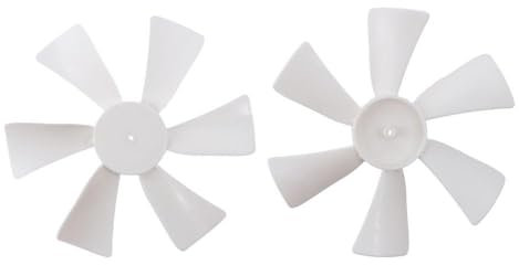 2 Pcs Vent Fan Blades, 6 White Vent Fan Blades Bathroom Vent Fan Blade Replacement Car Accessories Parts for Automotive, Vehicles, Cars, Truck