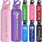 Hapelf Regalo para Graduadas Botellas de Agua Personalizadas 350/500/700/950ml 1L con Asa y Pajita Botella Térmica Acero Inoxidable para Graduación Universidad Deporte Viaje Oficina Regalo Original