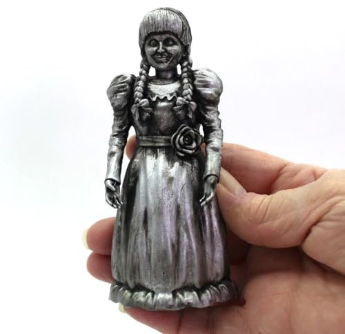 Resin FRIDGE MAGNET of a Creepy Horror Doll Figure