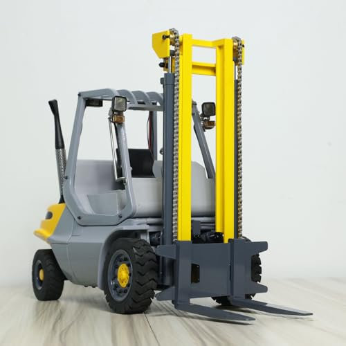 wheelfun 1/14 Hydraulischer RC Gabelstapler Metall Funksteuerung Gabelstapler Modell Sound Licht für Erwachsene RTR
