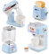 The Magic Toy Shop Toy Kitchen Accessories and Appliances For Children - Breakfast Set Blender, Mixer, Toaster, Coffee Machine - Lights, Sounds - Kids Kitchen Set Pretend Play