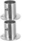 SMZhomeone 2 Stücke Kleiderschrank Flansch Stange Buchse Schrank Stange Ende Unterstützt Vorhang Dusche Halter Edelstahl 28 Mm/32 Mm Kleiderschrank Rohr Halterun(28mm)